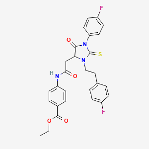 molecular formula C28H25F2N3O4S B14947237 C28H25F2N3O4S 