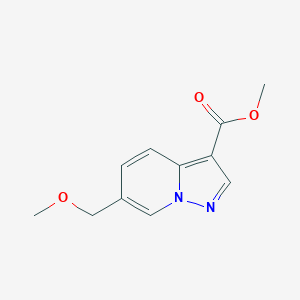 molecular formula C11H12N2O3 B1494726 Methyl 6-(methoxymethyl)pyrazolo[1,5-a]pyridine-3-carboxylate 