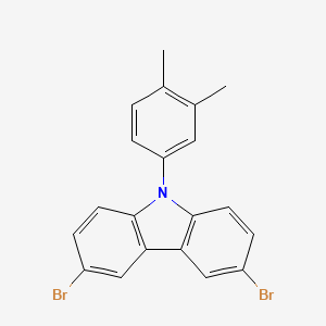 molecular formula C20H15Br2N B1494729 3,6-Dibromo-9-(3,4-dimethylphenyl)-9H-carbazole CAS No. 1786404-06-5