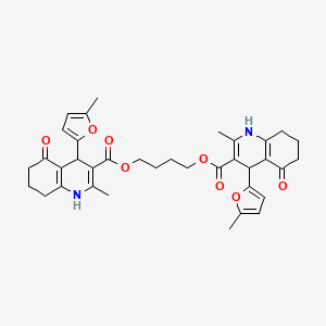 Butane-1,4-diyl bis[2-methyl-4-(5-methylfuran-2-yl)-5-oxo-1,4,5,6,7,8-hexahydroquinoline-3-carboxylate]