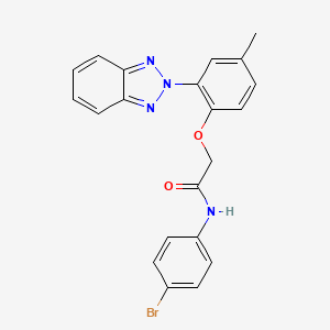 2-[2-(2H-benzotriazol-2-yl)-4-methylphenoxy]-N-(4-bromophenyl)acetamide