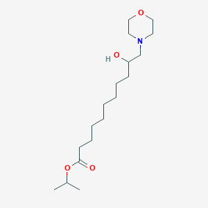 molecular formula C18H35NO4 B14947316 Undecanoic acid isopropyl ester, 10-hydroxy-11-morpholin-4-yl- 