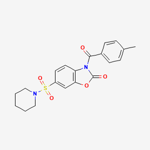 3-(4-Methyl-benzoyl)-6-(piperidine-1-sulfonyl)-3H-benzooxazol-2-one