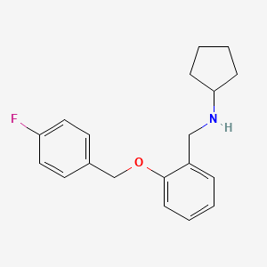 molecular formula C19H22FNO B14947373 N-{2-[(4-fluorobenzyl)oxy]benzyl}cyclopentanamine 