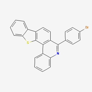 molecular formula C25H14BrNS B1494740 6-(4-Bromo-phenyl)-13-thia-5-aza-indeno[1,2-c]phenanthrene 