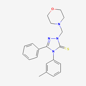 molecular formula C20H22N4OS B14947415 4-(3-methylphenyl)-2-(morpholin-4-ylmethyl)-5-phenyl-2,4-dihydro-3H-1,2,4-triazole-3-thione 