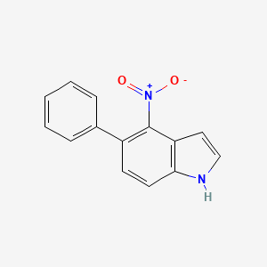 molecular formula C14H10N2O2 B1494743 4-nitro-5-phenyl-1H-indole 