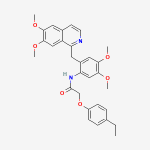 N-{2-[(6,7-dimethoxyisoquinolin-1-yl)methyl]-4,5-dimethoxyphenyl}-2-(4-ethylphenoxy)acetamide