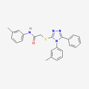 molecular formula C24H22N4OS B14947478 N-(3-methylphenyl)-2-{[4-(3-methylphenyl)-5-phenyl-4H-1,2,4-triazol-3-yl]sulfanyl}acetamide 