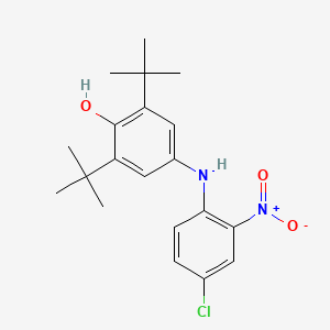 molecular formula C20H25ClN2O3 B14947507 2,6-Di-tert-butyl-4-((4-chloro-2-nitrophenyl)amino)phenol 