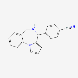 4-(5,6-dihydro-4H-pyrrolo[1,2-a][1,4]benzodiazepin-4-yl)benzonitrile