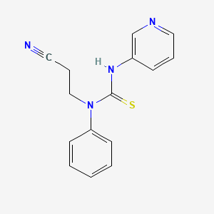 1-(2-Cyanoethyl)-1-phenyl-3-pyridin-3-ylthiourea