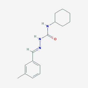 Benzene, 1-[[(E)-2-[(cyclohexylamino)carbonyl]hydrazono]methyl]-3-methyl-