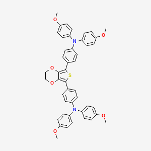molecular formula C46H40N2O6S B1494764 4,4'-(2,3-二氢噻吩[3,4-b][1,4]二噁烷-5,7-二基)双[N,N-双(4-甲氧基苯基)苯胺] CAS No. 1622008-73-4