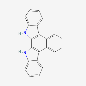 molecular formula C22H14N2 B1494766 13,14-Dihydro-benz[c]indolo[2,3-a]carbazole 