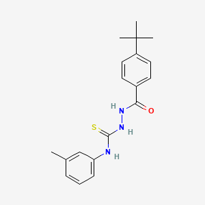 4-Tert-butyl-N-{[(3-methylphenyl)carbamothioyl]amino}benzamide