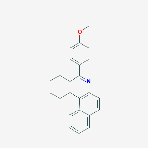 molecular formula C26H25NO B14947712 5-(4-Ethoxyphenyl)-1-methyl-1,2,3,4-tetrahydrobenzo[a]phenanthridine 