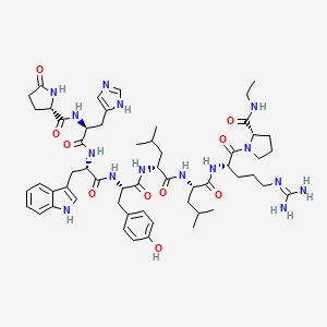 B1494772 (Des-Gly10,Des-Ser4,D-Leu6,Pro-NHEt9)-LHRH CAS No. 267878-61-5