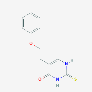 molecular formula C13H14N2O2S B14947808 6-methyl-5-(2-phenoxyethyl)-2-thioxo-2,3-dihydropyrimidin-4(1H)-one 