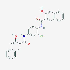 molecular formula C28H19ClN2O4 B1494782 2-naphthalenecarboxmide,N,N'-(chloro-1,4-phenylene)bis[3-hydroxy- 