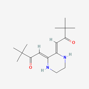 Butan-2-one, 1-[3-(3,3-dimethyl-2-oxo-butylidene)piperazin-2-ylidene]-3,3-dimethyl-