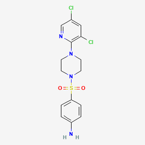 4-{[4-(3,5-Dichloropyridin-2-yl)piperazin-1-yl]sulfonyl}aniline