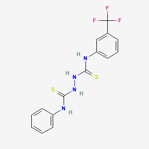 molecular formula C15H13F3N4S2 B14947869 N-phenyl-N'-[3-(trifluoromethyl)phenyl]hydrazine-1,2-dicarbothioamide 