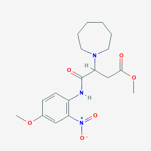 Methyl 3-(azepan-1-yl)-4-[(4-methoxy-2-nitrophenyl)amino]-4-oxobutanoate