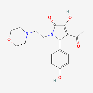 4-acetyl-3-hydroxy-5-(4-hydroxyphenyl)-1-[2-(morpholin-4-yl)ethyl]-1,5-dihydro-2H-pyrrol-2-one