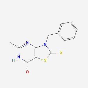 molecular formula C13H11N3OS2 B14947915 3-benzyl-5-methyl-2-thioxo-2,3-dihydro[1,3]thiazolo[4,5-d]pyrimidin-7(6H)-one 