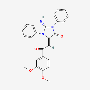 molecular formula C25H21N3O4 B14947918 (5Z)-5-[2-(3,4-dimethoxyphenyl)-2-oxoethylidene]-2-imino-1,3-diphenylimidazolidin-4-one 