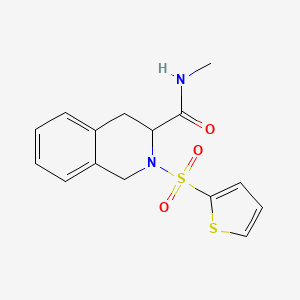 molecular formula C15H16N2O3S2 B14947928 N-methyl-2-(2-thienylsulfonyl)-1,2,3,4-tetrahydro-3-isoquinolinecarboxamide 