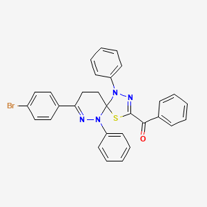 [8-(4-Bromophenyl)-1,6-diphenyl-4-thia-1,2,6,7-tetraazaspiro[4.5]deca-2,7-dien-3-yl](phenyl)methanone