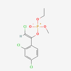 molecular formula C11H12Cl3O4P B1494800 2,4-dichloro-1-[(Z)-2-chloro-1-(ethoxy-methoxy-oxidophosphaniumyl)oxyethenyl]benzene 