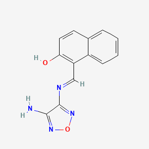 1-{[(4-Amino-1,2,5-oxadiazol-3-YL)imino]methyl}-2-naphthol