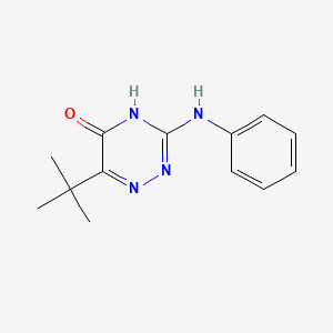 molecular formula C13H16N4O B14948074 6-tert-Butyl-3-phenylamino-4H-[1,2,4]triazin-5-one 