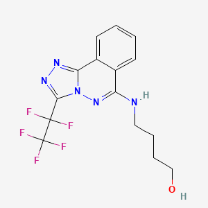 4-{[3-(Pentafluoroethyl)[1,2,4]triazolo[3,4-a]phthalazin-6-yl]amino}butan-1-ol