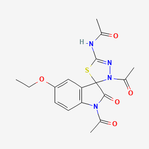 N-(1,3'-diacetyl-5-ethoxy-2-oxo-1,2-dihydro-3'H-spiro[indole-3,2'-[1,3,4]thiadiazol]-5'-yl)acetamide