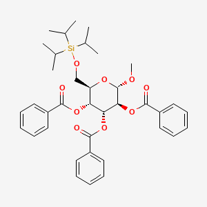molecular formula C37H46O9Si B1494810 Methyl 2,3,4-tri-O-benzoyl-6-O-triisopropylsilyl-A-D-glucopyranoside 