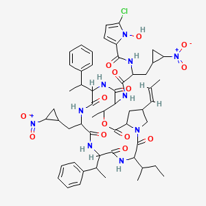 molecular formula C55H69ClN10O14 B1494816 Hormaomycin CAS No. 121548-21-8