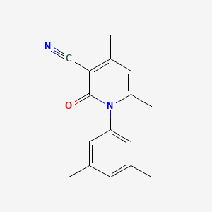 molecular formula C16H16N2O B14948171 1-(3,5-Dimethylphenyl)-4,6-dimethyl-2-oxo-1,2-dihydropyridine-3-carbonitrile 