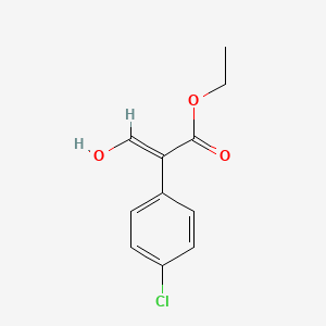 molecular formula C11H11ClO3 B1494818 2-(4-Chlorophenyl)-3-hydroxyacrylic acid ethyl ester 