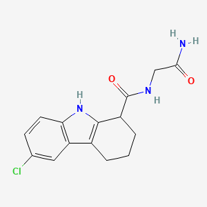 molecular formula C15H16ClN3O2 B14948195 N-(2-Amino-2-oxoethyl)-6-chloro-2,3,4,9-tetrahydro-1H-carbazole-1-carboxamide 