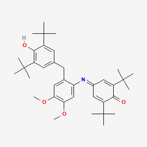 molecular formula C37H51NO4 B14948199 2,6-Di-tert-butyl-4-{[2-(3,5-di-tert-butyl-4-hydroxybenzyl)-4,5-dimethoxyphenyl]imino}cyclohexa-2,5-dien-1-one 