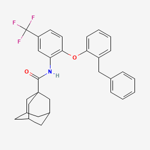 N-[2-(2-benzylphenoxy)-5-(trifluoromethyl)phenyl]adamantane-1-carboxamide