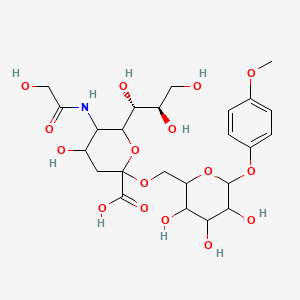 molecular formula C24H35NO16 B1494823 Neu5Gc alpha(2-6)Gal beta MP Glycoside CAS No. 1072896-38-8