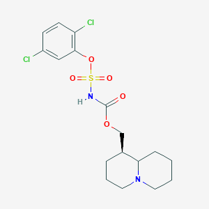 molecular formula C17H22Cl2N2O5S B14948253 (1R)-octahydro-2H-quinolizin-1-ylmethyl [(2,5-dichlorophenoxy)sulfonyl]carbamate 