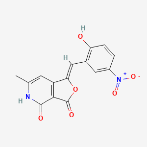 (1Z)-1-(2-hydroxy-5-nitrobenzylidene)-6-methylfuro[3,4-c]pyridine-3,4(1H,5H)-dione