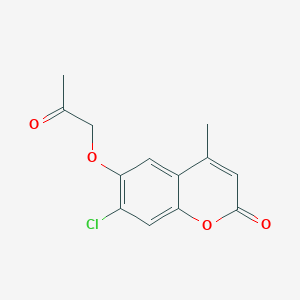 7-chloro-4-methyl-6-(2-oxopropoxy)-2H-chromen-2-one