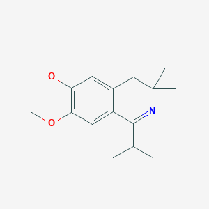 molecular formula C16H23NO2 B14948281 6,7-Dimethoxy-3,3-dimethyl-1-(propan-2-yl)-3,4-dihydroisoquinoline 